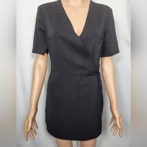 BCNU Black Wrap Style Romper